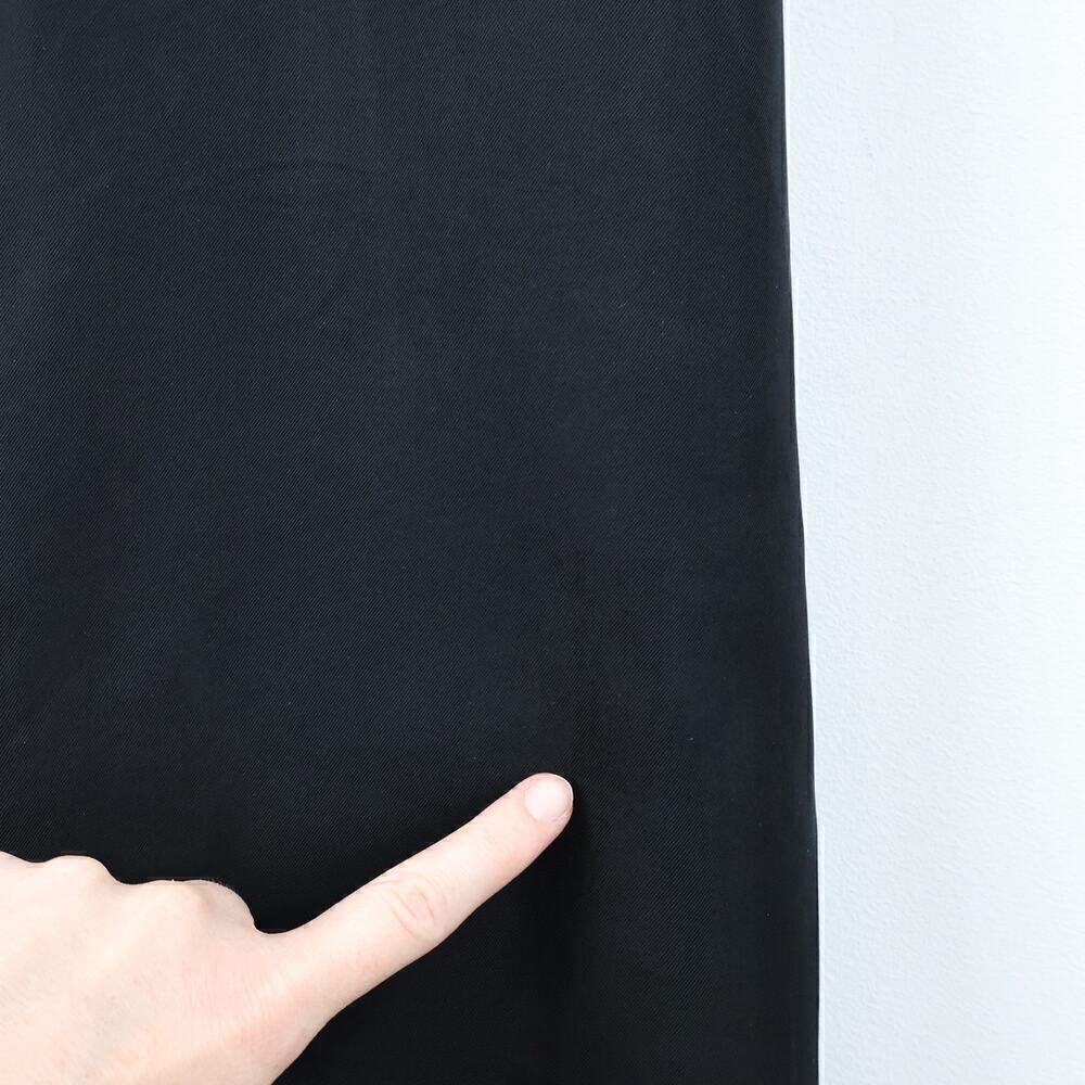 Madewell Crisscross Midi Slip Dress in Cupro-Blend True Black Size 6 NWT - Picture 9 of 9